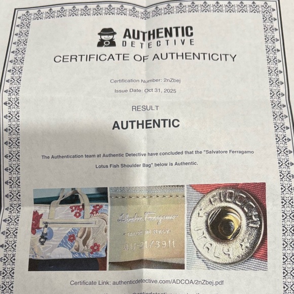 SALVATORE FERRAGAMO FLOWER LOTUS FISH PRINT - Picture 2 of 16